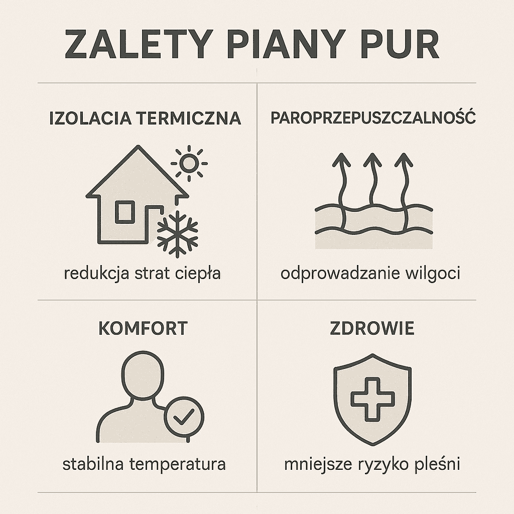 Piana pur bez bez deskowania